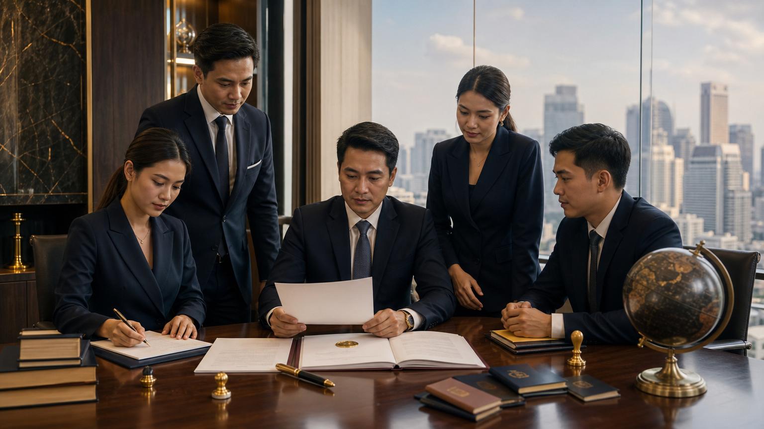 ทีมผู้เชี่ยวชาญ NYC Legal & Notary Service — ทนายความ Notary Public นักแปลรับรอง และผู้เชี่ยวชาญด้านการรับรองเอกสารระหว่างประเทศ ในสำนักงานกรุงเทพฯ
